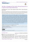 Research paper thumbnail of The Effects of Equilibration Time and Post-Thawing Temperatures in Cryopreservation of Gaga Chicken Semen