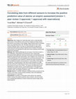 Research paper thumbnail of Correlating data from different sensors to increase the positive predictive value of alarms: an empiric assessment