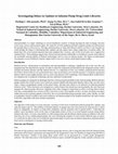 Research paper thumbnail of Investigating Delays in Updates to Infusion Pump Drug Limit Libraries