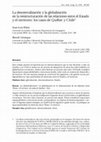 Research paper thumbnail of La descentralización y la globalización en la reestructuración de las relaciones entre el Estado y el territorio