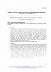 Research paper thumbnail of Espaço público: acção politica e práticas de apropriação. Conceito e procedências