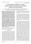 Research paper thumbnail of Using Regression Models to Predict Death Caused by Ambient Ozone Pollution (AOP) in the United States