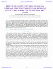 Research paper thumbnail of Effect of Static Stiffness of Soil on Internal Force Distribution of Building Structures Subjected to Earthquake Loads