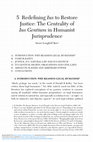 Research paper thumbnail of 5 Redefining Ius to Restore Justice: The Centrality of Ius Gentium in Humanist Jurisprudenc