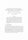 Research paper thumbnail of Programación y El Coder Sintérgico Ramanujan-Namagiri: Una Transducción de Lenguajes para programadores