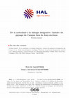 Research paper thumbnail of De la zootechnie à la biologie intégrative : histoire du paysage du Campus Inra de Jouy-en-Josas