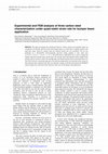 Research paper thumbnail of Experimental and FEM analysis of three carbon steel characterization under quasi-static strain rate for bumper beam application