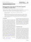 Research paper thumbnail of Characterization of the electrical and optical properties of a gliding arc tornado device