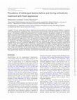 Research paper thumbnail of Prevalence of white-spot lesions before and during orthodontic treatment with fixed appliances