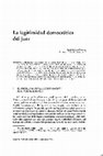 Research paper thumbnail of La legitimidad democrática del juez