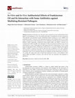 Research paper thumbnail of In-Vitro and In-Vivo Antibacterial Effects of Frankincense Oil and Its Interaction with Some Antibiotics against Multidrug-Resistant Pathogens