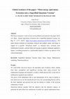 Research paper thumbnail of Global weakness of the paper: “Mass-energy equivalence Extension onto a Superfluid Quantum Vacuum” i.e. why the so-called “model” introduced is in this form not viable