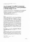 Research paper thumbnail of Use of annexin V-ferrofluid to enumerate erythrocytes damaged in various pathologies or during storage in vitro