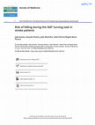 Research paper thumbnail of Risk of falling during the 360º turning task in stroke patients