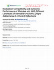 Research paper thumbnail of Nodulation Compatibility and Symbiotic Performance of Rhizobia spp. With Different Landraces of Bambara Groundnut (Vigna Subterranea (L.) Verdc.) Collections
