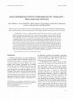 Research paper thumbnail of Our experience with thrombolytic therapy -- preliminary report