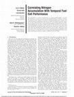 Research paper thumbnail of Correlating Nitrogen Accumulation With Temporal Fuel Cell Performance