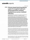 Research paper thumbnail of Polymer based dual drug delivery system for targeted treatment of fluoroquinolone resistant Staphylococcus aureus mediated infections