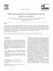 Research paper thumbnail of Mathematical modeling of calcium homeostasis in yeast cells