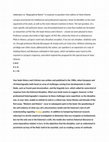 Research paper thumbnail of Addendum to "Biographical Sketch" in response to question from editors of Varia Historia