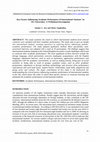 Research paper thumbnail of Key Factors Influencing Academic Performance of International Students’ in UK Universities: A Preliminary Investigation