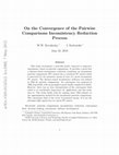 Research paper thumbnail of On the Convergence of the Pairwise Comparisons Inconsistency Reduction Process