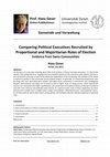 Research paper thumbnail of Comparing Political Executives Recruited by Proportional and Majoritarian Rules of Election Evidence from Swiss Communities