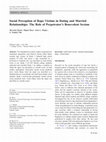 Research paper thumbnail of Social Perception of Rape Victims in Dating and Married Relationships: The Role of Perpetrator’s Benevolent Sexism