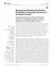 Research paper thumbnail of Belowground Biodiversity Relates Positively to Ecosystem Services of European Forests