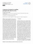 Research paper thumbnail of Comparison of methods for modelling geomagnetically induced currents