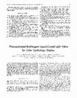 Research paper thumbnail of Photoactivated birefringent liquid-crystal light valve for color symbology display