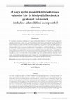 Research paper thumbnail of A nagy nyelvi modellek felsőoktatásra, valamint kis- és középvállalkozásokra gyakorolt hatásának értékelése adatvédelmi szempontból