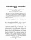 Research paper thumbnail of Dynamics of hypernuclear nonmesonic weak decay