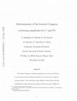 Research paper thumbnail of Determination of the forward Compton scattering amplitudes for C and Pb