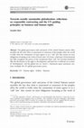 Research paper thumbnail of Towards socially sustainable globalization: reflections on responsible contracting and the UN guiding principles on business and human rights