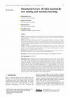 Research paper thumbnail of Structural review of relics tourism by text mining and machine learning