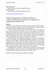 Research paper thumbnail of Written Argumentation for Different Audiences. A Study of Addressivity and the Uses of Arguments in Argumentative Student Texts