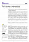 Research paper thumbnail of Effects of Microalgae on Metabolic Syndrome