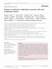 Research paper thumbnail of Response to antiseizure medications in neonates with acute symptomatic seizures