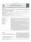 Research paper thumbnail of Posterior shoulder fracture-dislocation: A systematic review of the literature and current aspects of management