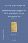 Research paper thumbnail of Sa'id Foudah's Three Texts on the Thing Itself (سعيد فوده، ثلاث رسائل في نفس الأمر)