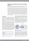 Research paper thumbnail of Membrane-based microfluidic systems for medical and biological applications