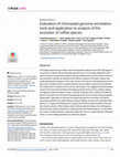 Research paper thumbnail of Evaluation of chloroplast genome annotation tools and application to analysis of the evolution of coffee species