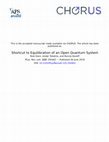 Research paper thumbnail of Shortcut to Equilibration of an Open Quantum System