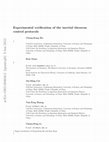 Research paper thumbnail of Experimental Verification of the Inertial Theorem