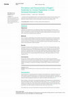 Research paper thumbnail of Prevalence and Characteristics of Eagle’s Syndrome in a Syrian Population: A Cross-Sectional Descriptive Study