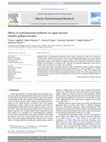 Research paper thumbnail of Effects of environmental pollution in caged mussels (Mytilus galloprovincialis)