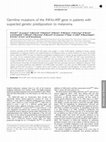 Research paper thumbnail of Germline mutations of the INK4a-ARF gene in patients with suspected genetic predisposition to melanoma