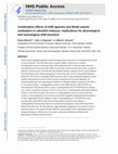 Research paper thumbnail of Combination effects of AHR agonists and Wnt/β-catenin modulators in zebrafish embryos: Implications for physiological and toxicological AHR functions