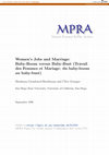 Research paper thumbnail of Women’s Jobs and Marriage: Baby-Boom versus Baby-Bust (Travail des Femmes et Mariage: du baby-boom au baby-bust)